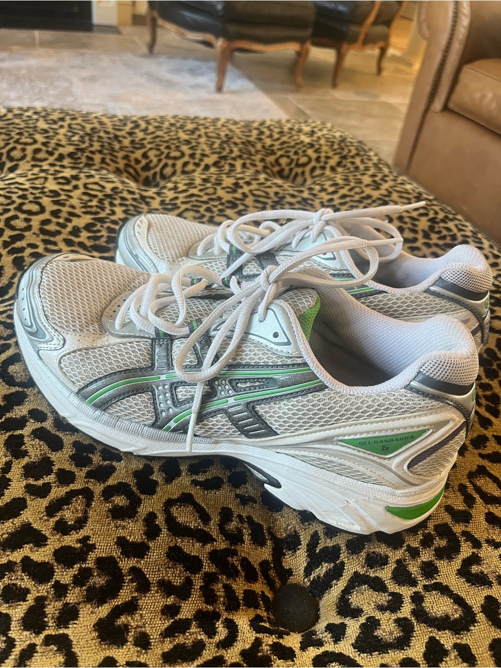 ASICS Gel-Kanbarra 5 Retro Y2K Silver Mesh Runner Sneakers Women’s SZ 9